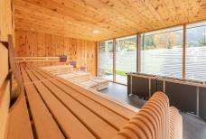 Sauna panoramica esterna