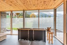 Sauna panoramica esterna