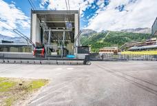 Schnalstaler Gletscherbahn - Parkplatz Eingangrampe