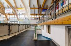 Eisstadion Pranives: Rampe zur Schiedsrichterkabine