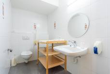 Apartments Ahrner Wirt - Barrierefreie Toilette mit Wickeltisch